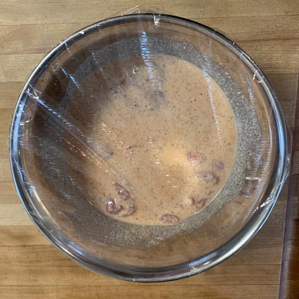 Chicken Thighs in Marinade, Ready to go Back Into the Fridge